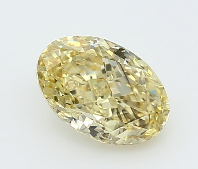 1.05 Ct. Fancy Intense  Yellow Oval Lab Grown Diamond