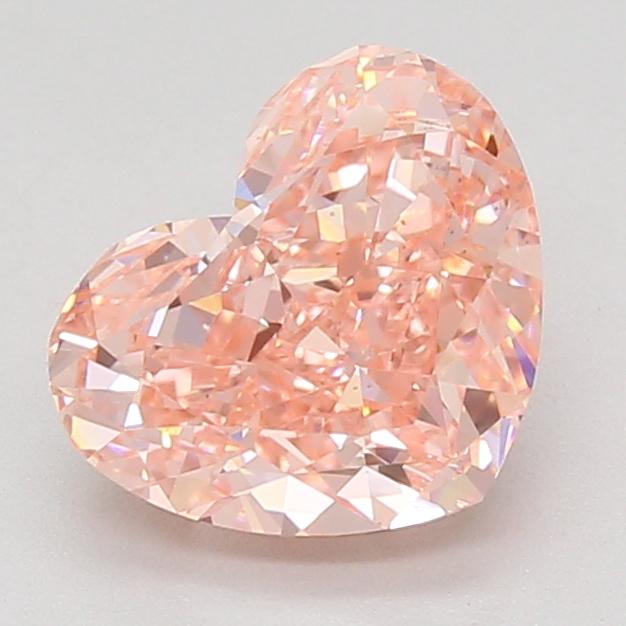 2.54 Ct. Fancy Vivid Pink Heart Lab Grown Diamond