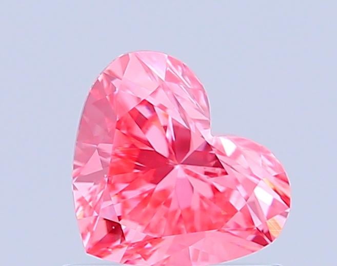 0.73 Ct. Fancy Vivid Pink Heart Lab Grown Diamond