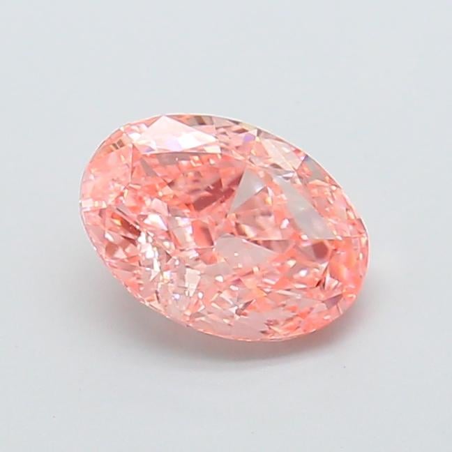 1.31 Ct. Fancy Vivid  Pink Oval Lab Grown Diamond