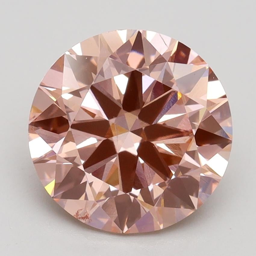 3.00 Ct. Fancy Intense Pink Round Lab Grown Diamond