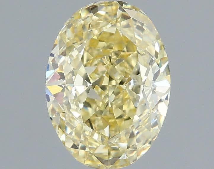 1.52 Ct. Fancy Light  Yellow Oval Lab Grown Diamond