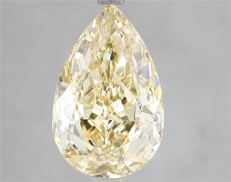 4.53 Ct. Fancy Intense Yellow Pear Lab Grown Diamond