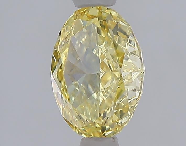 1.04 Ct. Fancy Intense  Yellow Oval Lab Grown Diamond