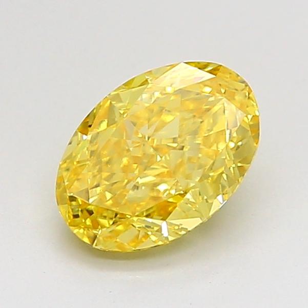 1.10 Ct. Fancy Vivid Yellow Yellow Oval Lab Grown Diamond