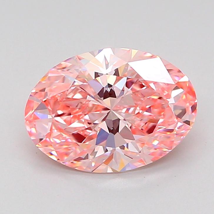 1.91 Ct. Fancy Vivid Pink Oval Lab Grown Diamond