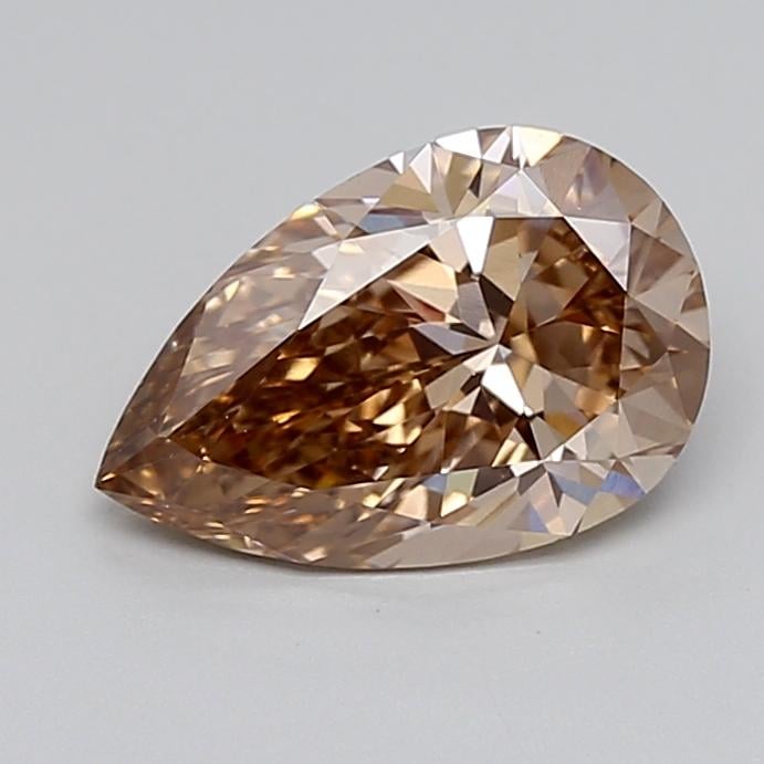 2.00 Ct. Light  Brown Pear Lab Grown Diamond