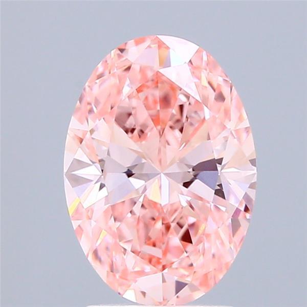 2.02 Ct. Fancy Vivid Pink Oval Lab Grown Diamond