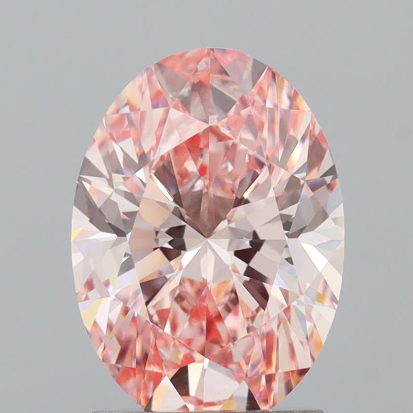 2.04 Ct. Fancy Intense Pink Oval Lab Grown Diamond