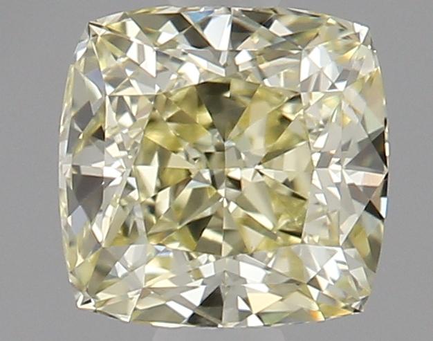 0.73 Ct. Fancy Light Yellow Cushion Diamond