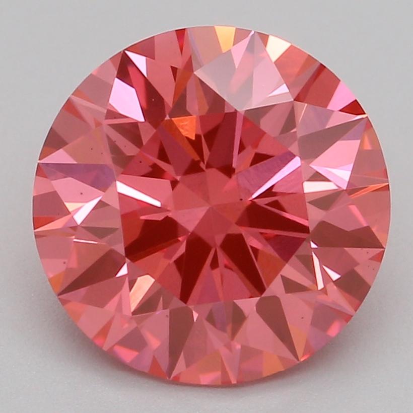 2.02 Ct. Fancy Vivid Pink Round Lab Grown Diamond