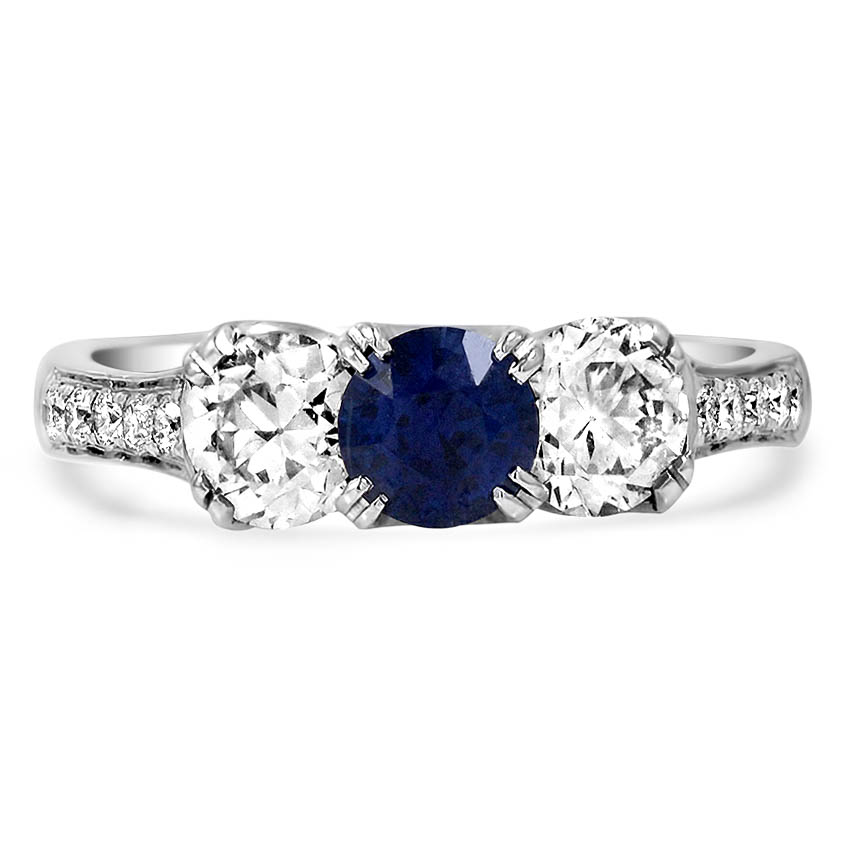 Modern Sapphire Vintage Ring | Burlington | Brilliant Earth