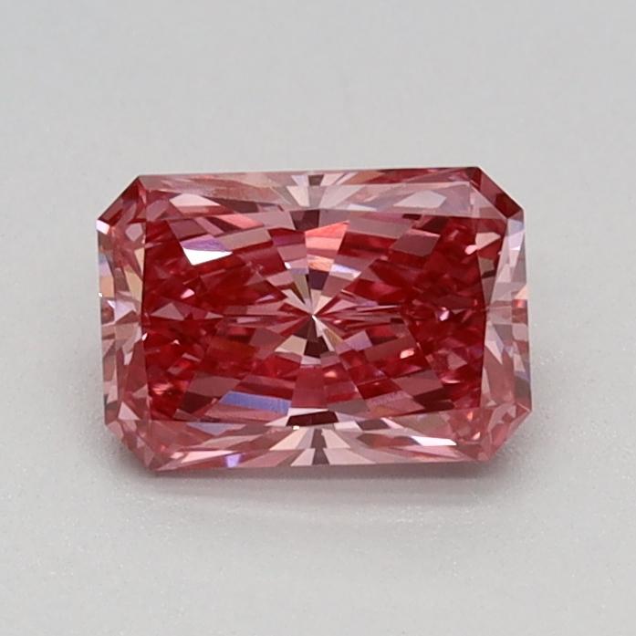 0.55 Ct. Fancy Vivid Pink Radiant Lab Grown Diamond
