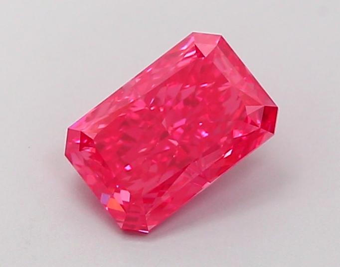1.23 Ct. Fancy Vivid Pink Radiant Lab Grown Diamond
