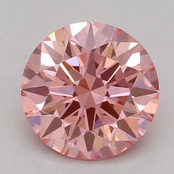 0.50 Ct. Fancy Vivid Pink Round Lab Grown Diamond