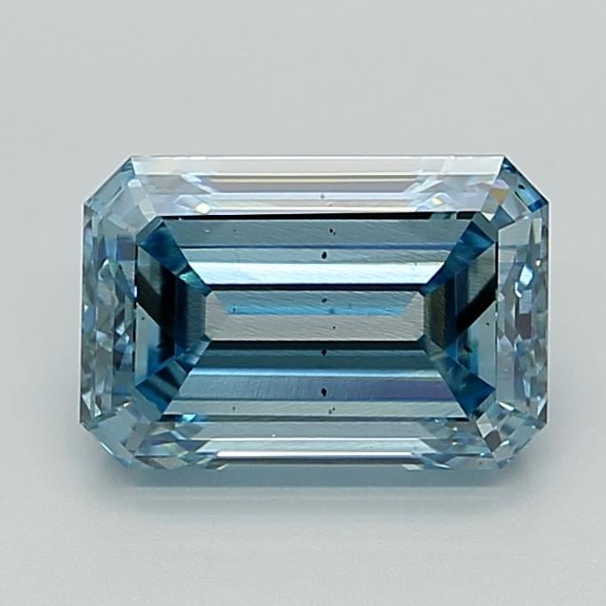 3.00 Ct. Fancy Intense  Blue Emerald Lab Grown Diamond