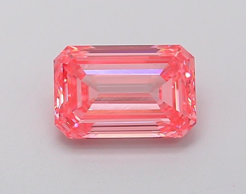1.38 Ct. Fancy Intense  Pink Emerald Lab Grown Diamond