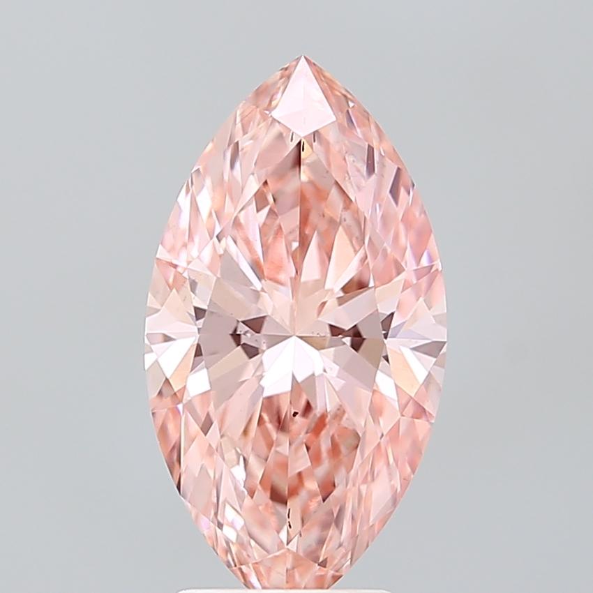 3.00 Ct. Fancy Vivid Pink Marquise Lab Grown Diamond