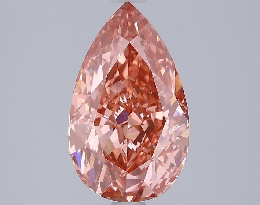 3.00 Ct. Fancy Vivid Pink Pear Lab Grown Diamond
