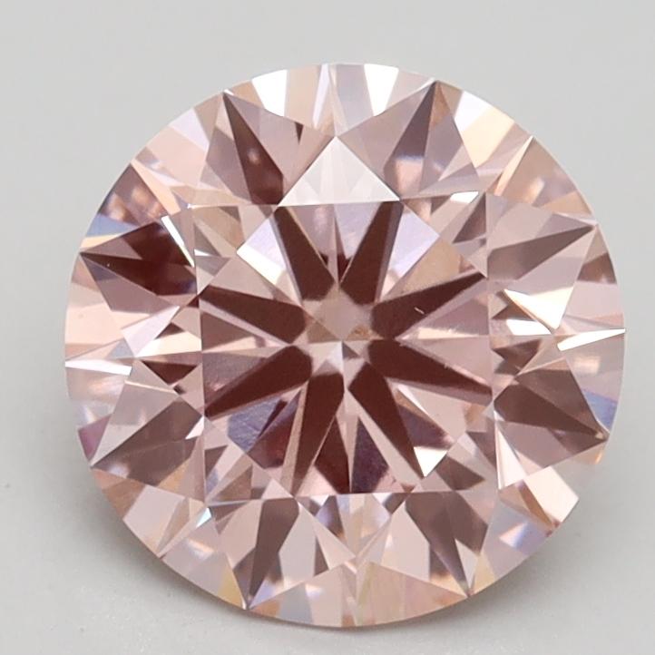 2.11 Ct. Fancy Intense Pink Round Lab Grown Diamond