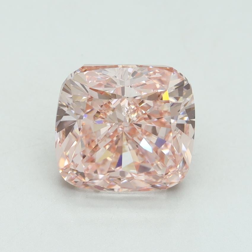 5.02 Ct. Fancy Intense Pink Cushion Lab Grown Diamond