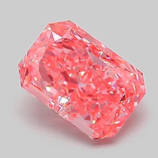 1.09 Ct. Fancy Vivid Pink Radiant Lab Grown Diamond
