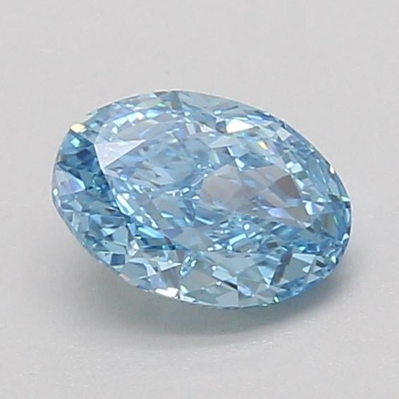 1.00 Ct. Fancy Vivid Blue Oval Lab Grown Diamond