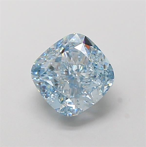 1.53 Ct. Fancy Intense Blue Cushion Lab Grown Diamond
