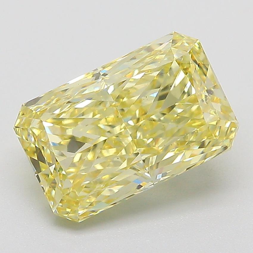 3.01 Ct. Fancy Intense  Yellow Radiant Lab Grown Diamond