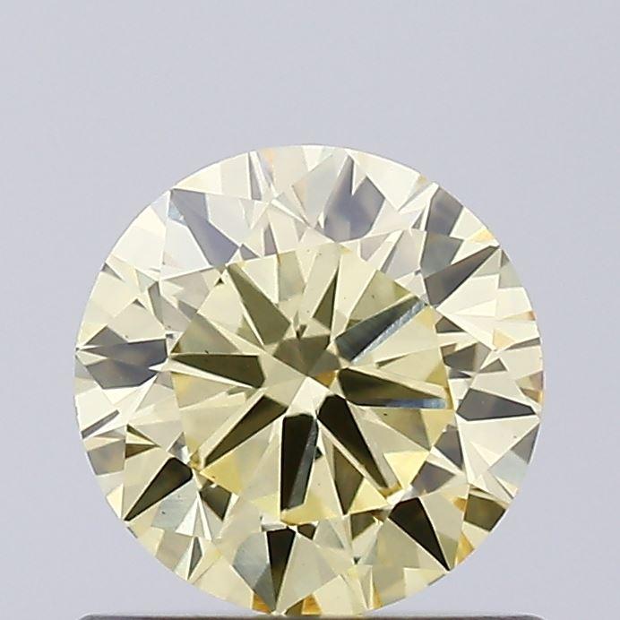 0.64 Ct. Fancy Yellow Round Lab Grown Diamond
