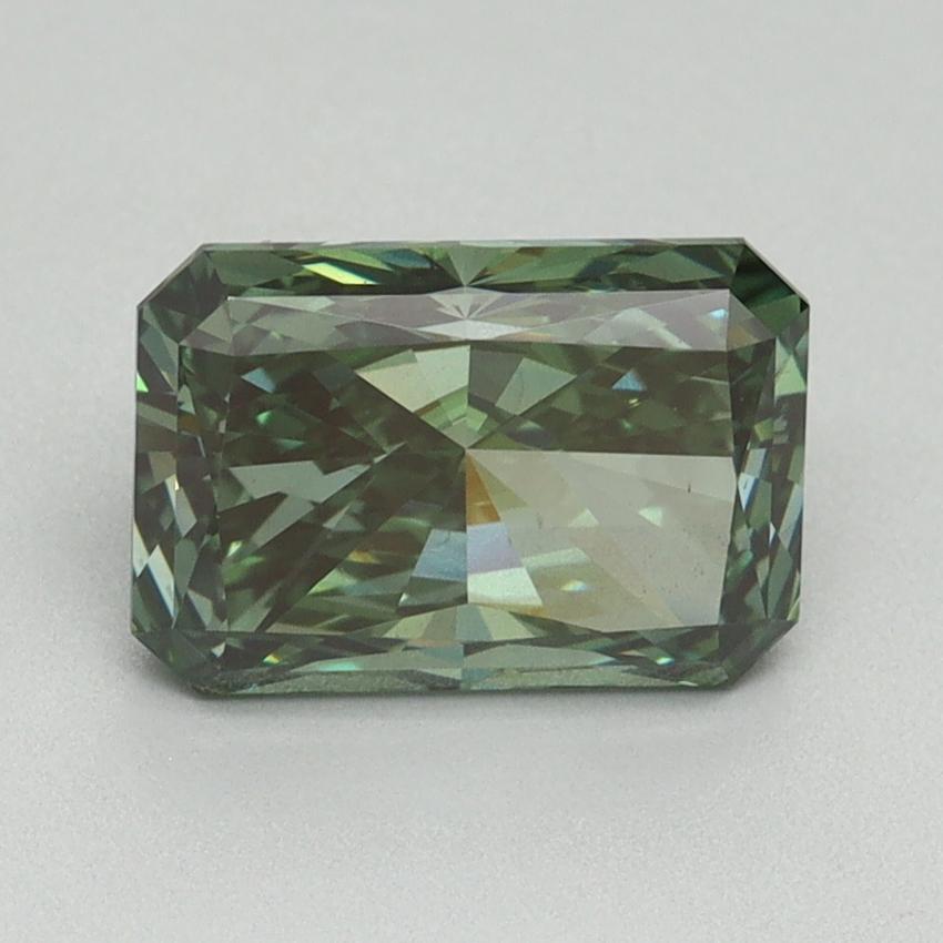 2.13 Ct. Fancy Vivid Pacific Green Radiant Lab Grown Diamond