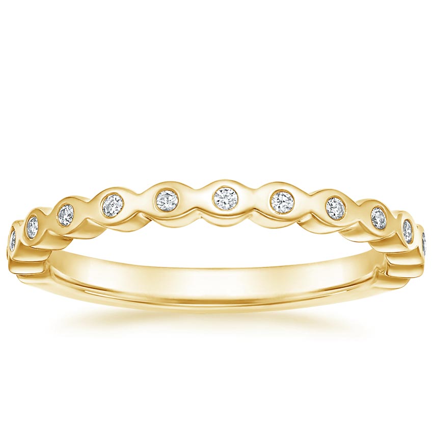 18K Yellow Gold Avery Diamond Ring, large top view
