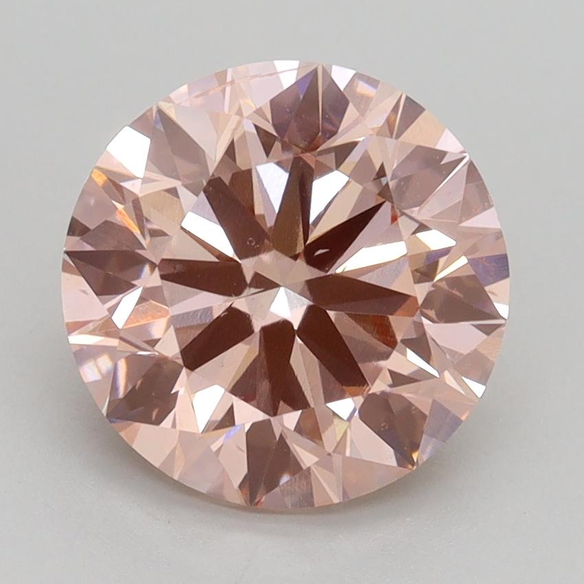 2.80 Ct. Fancy Intense Pink Round Lab Grown Diamond