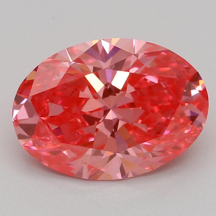 1.54 Ct. Fancy Vivid Pink Oval Lab Grown Diamond