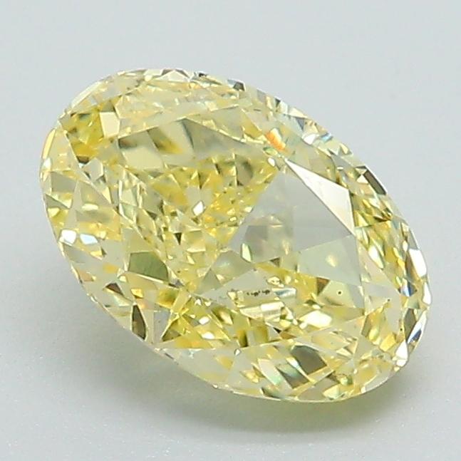 1.36 Ct. Fancy Intense Yellow Oval Lab Grown Diamond