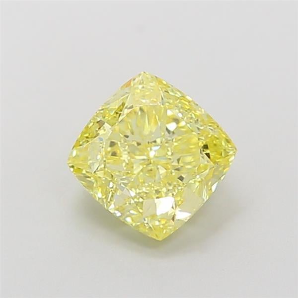 1.80 Ct. Fancy Vivid Yellow Cushion Lab Grown Diamond