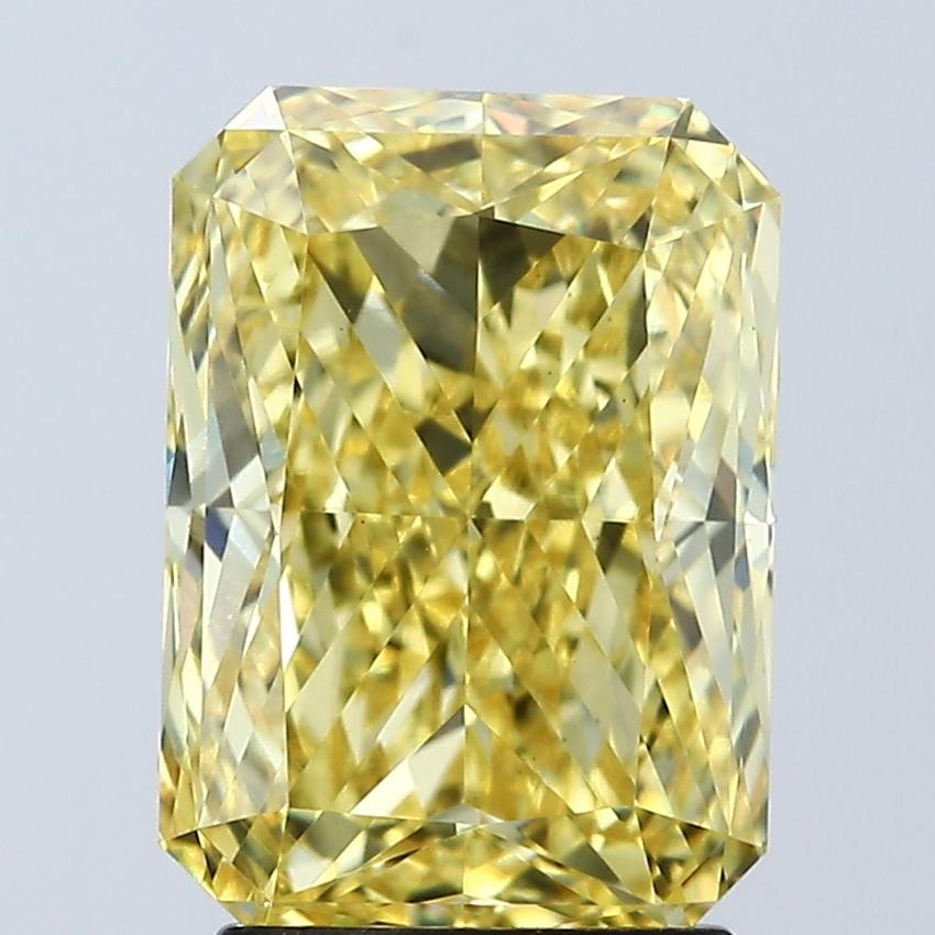 3.06 Ct. Fancy Vivid Yellow Radiant Lab Grown Diamond