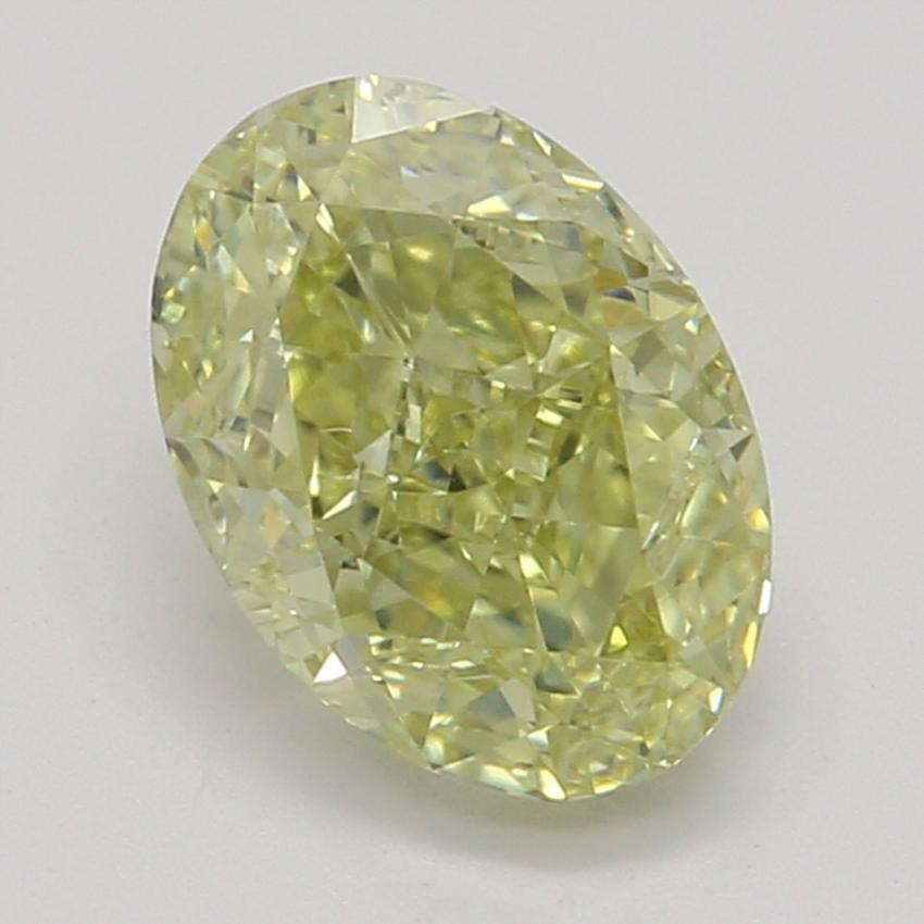 0.79 Ct. Fancy Yellow Oval Diamond