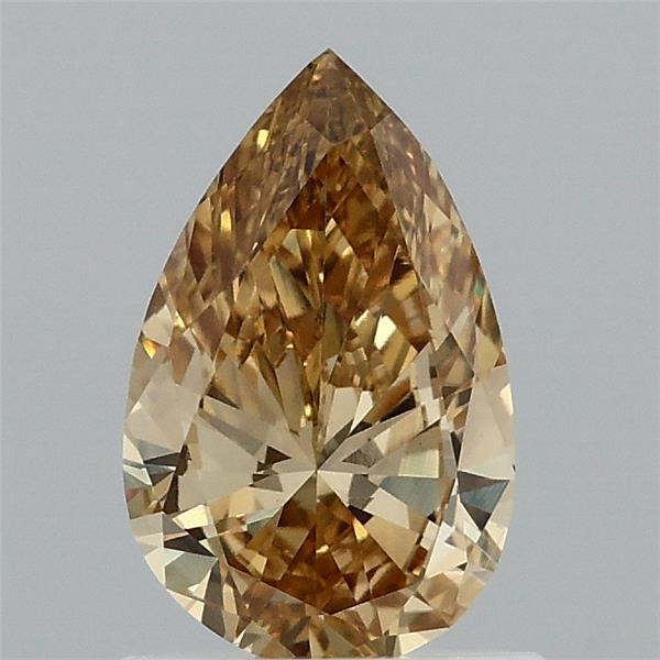 0.88 Ct. Fancy Intense Yellow Pear Lab Grown Diamond