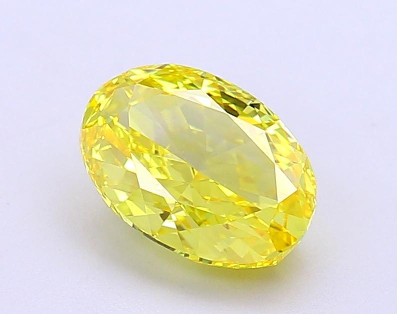 1.99 Ct. Fancy Vivid Yellow Oval Lab Grown Diamond