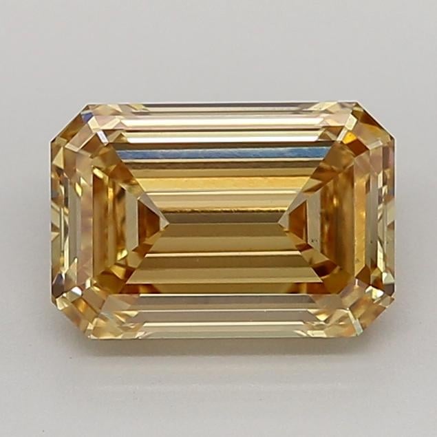 2.01 Ct. Fancy  Yellow Emerald Lab Grown Diamond