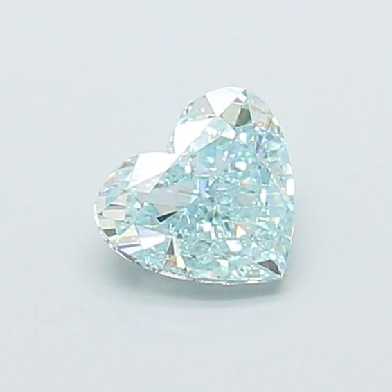 0.65 Ct. Fancy Intense Green Heart Lab Grown Diamond