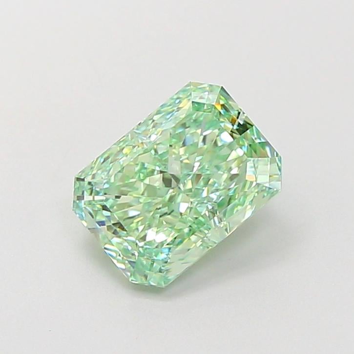 1.20 Ct. Fancy Vivid  Green Radiant Lab Grown Diamond
