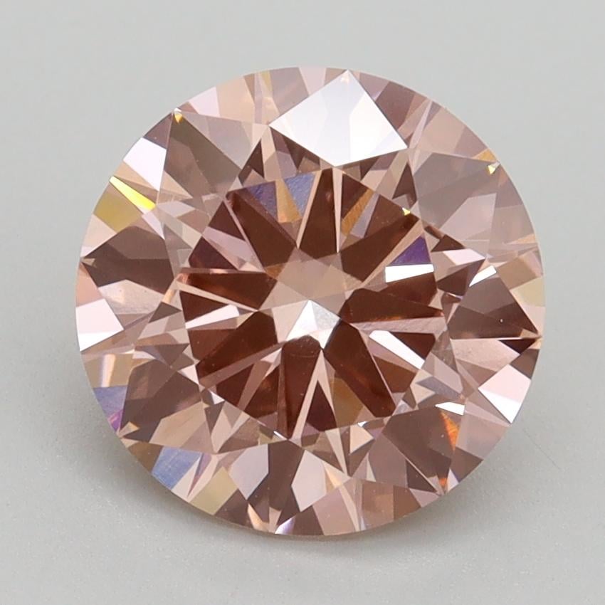 2.50 Ct. Fancy Intense Pink Round Lab Grown Diamond