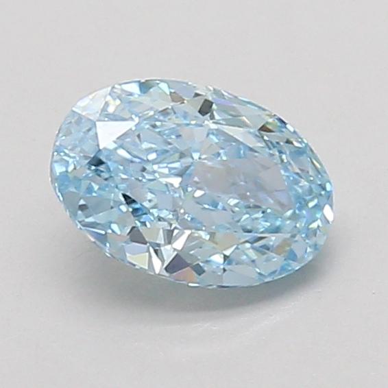 0.97 Ct. Fancy Vivid Blue Oval Lab Grown Diamond