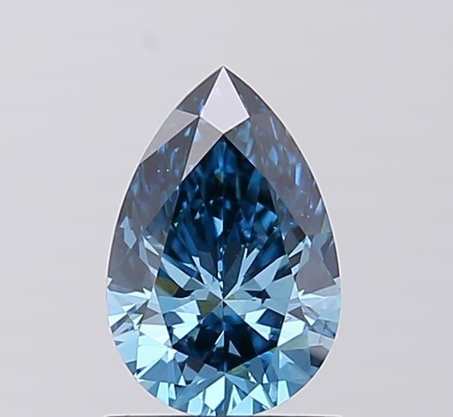 1.07 Ct. Fancy Vivid  Blue Pear Lab Grown Diamond