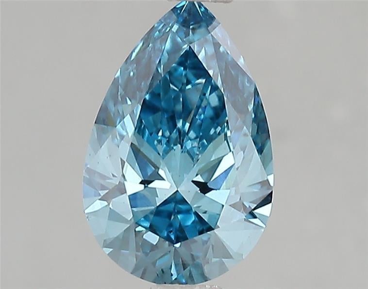 1.53 Ct. Fancy Vivid Blue Pear Lab Grown Diamond