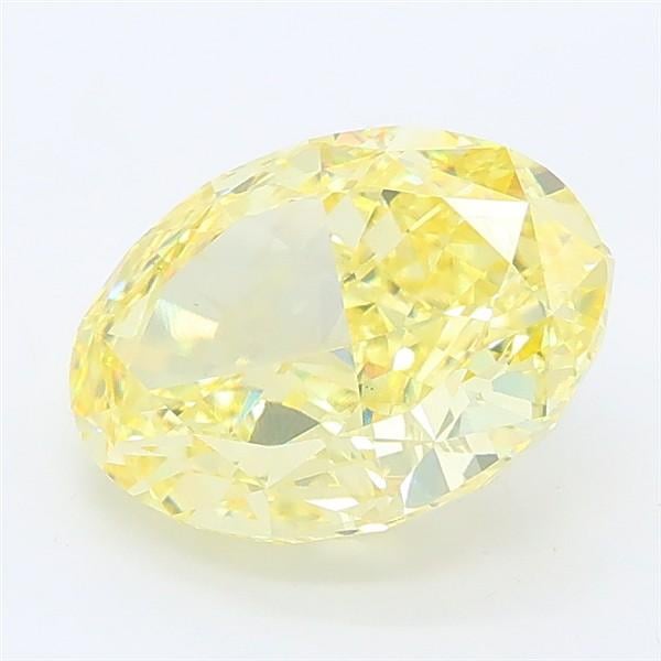 2.49 Ct. Fancy Vivid Yellow Oval Lab Grown Diamond