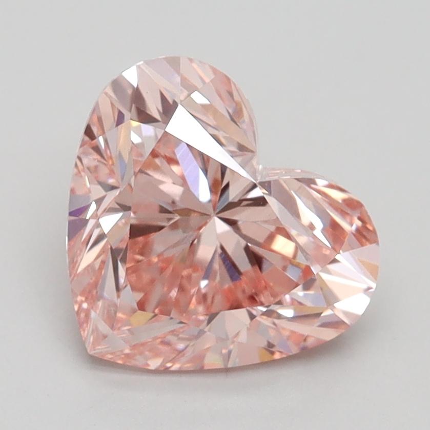 2.14 Ct. Fancy Intense Pink Heart Lab Grown Diamond