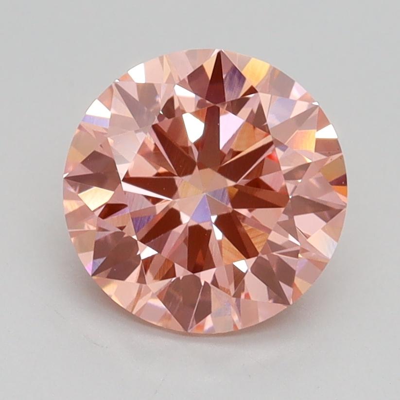 1.78 Ct. Fancy Intense Pink Round Lab Grown Diamond